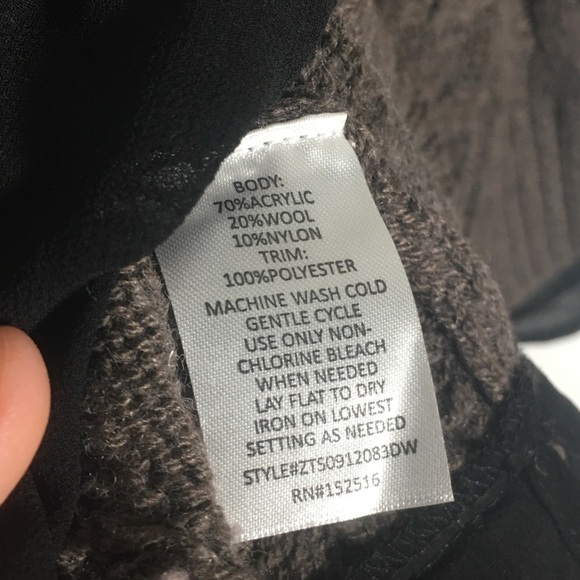 NWT East Adeline Cable Knit 3/4 Sleeve Sweater - Picture 7 of 7